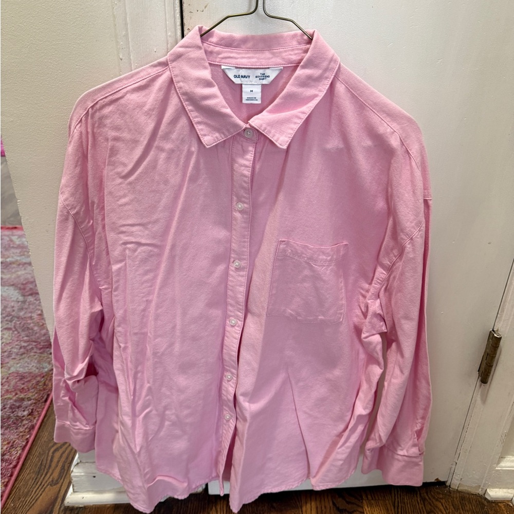 Light pink boyfriend button down